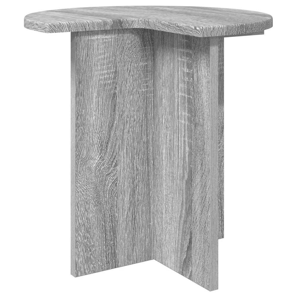 vidaXL Sidetabell Grå sonoma Ø 39 x 38 cm Konstruert tre v:1667144