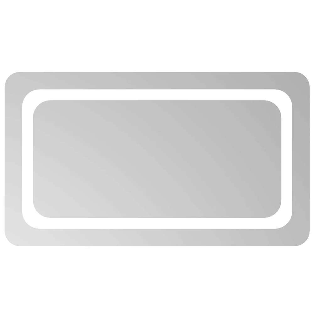 vidaXL LED Badevindu med speil Gjennomsiktig 70 x 40 cm herdet glass v:4327619 vidaXL LED Badevindu med speil Gjennomsiktig 70 x 40 cm herdet glass v:4327619